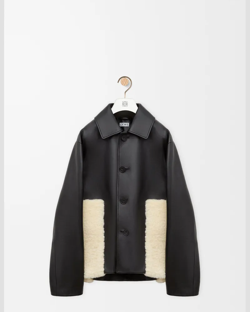 Loewe Jacket In Nappa Lambskin Size Mujer Black