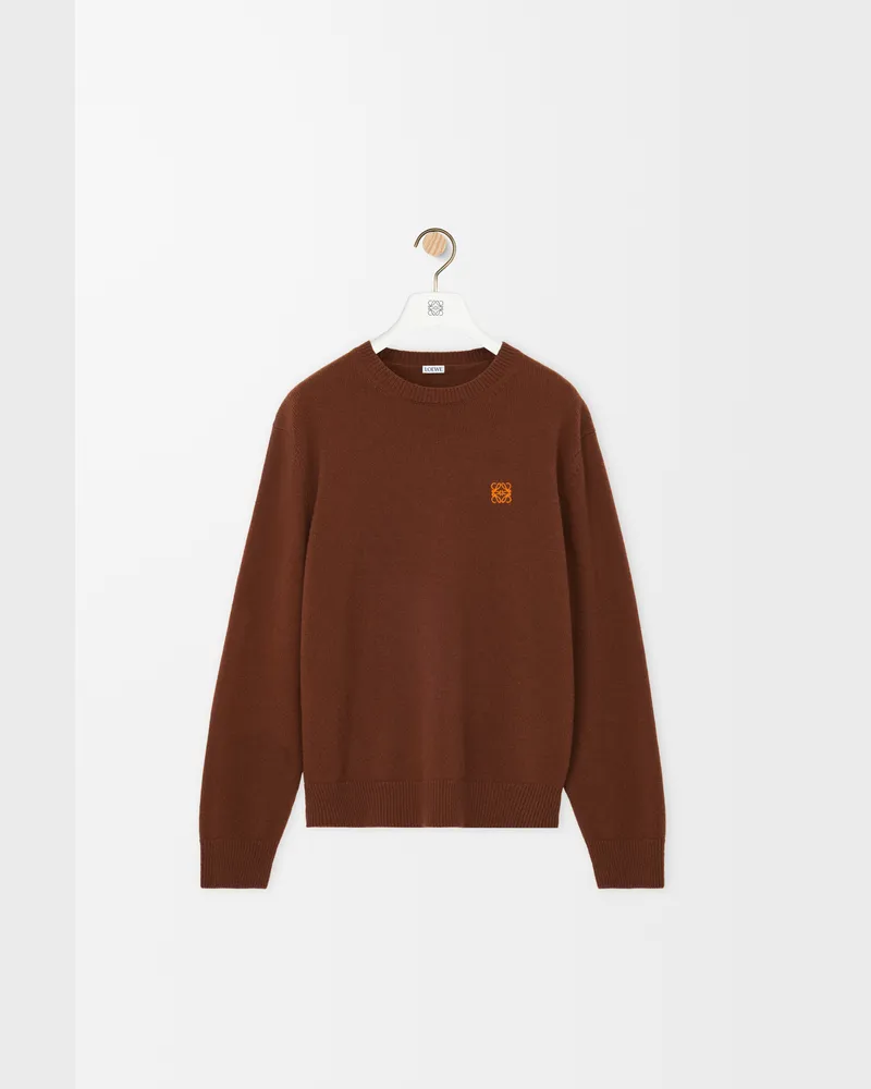 Loewe Sweater In Wool Size Hombre Brown