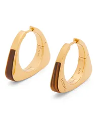 Loewe Luxury Stirrup earrings in sterling silver Gold