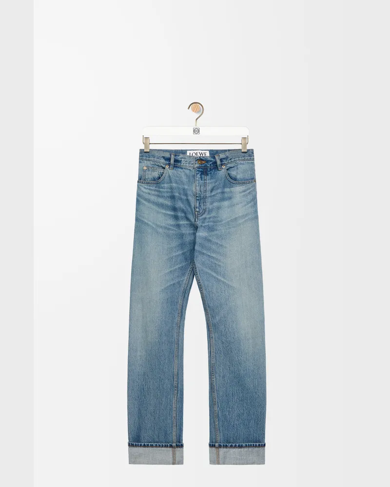Loewe Straight Leg Jeans In Denim Size Hombre Vintage