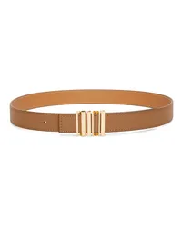 Loewe Luxury  graphic belt in classic calfskin Oak