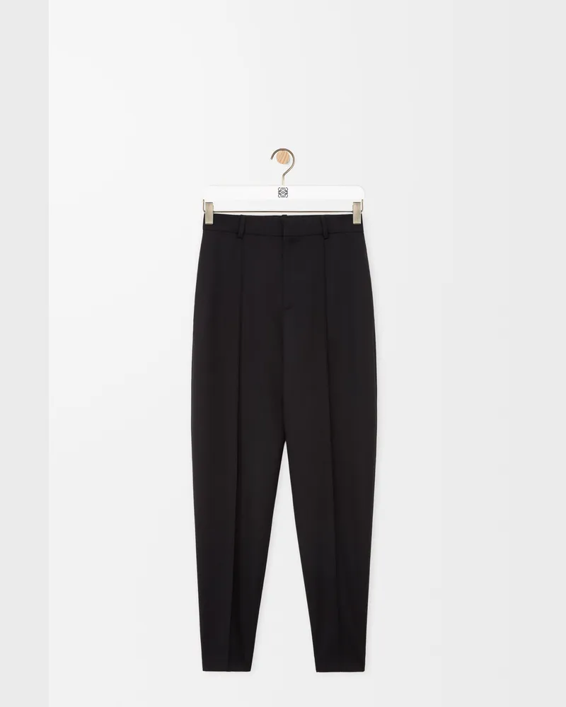 Loewe Trousers In Wool Size Mujer Black