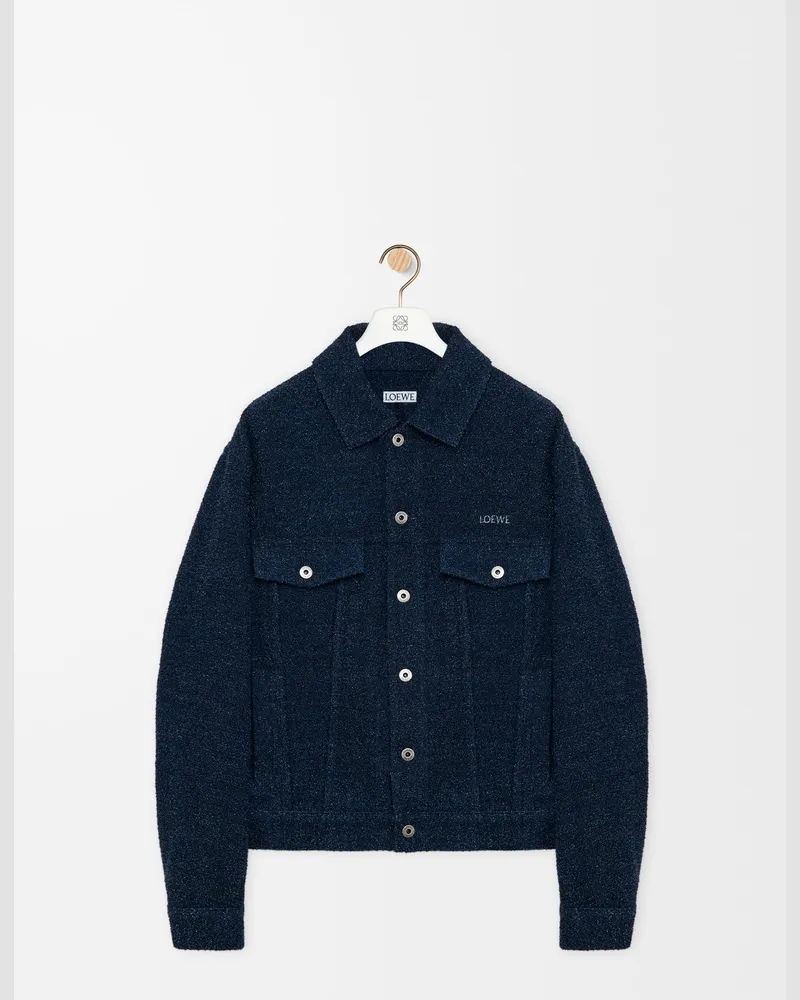 Loewe Trucker Jacket In Denim Size Hombre Dark