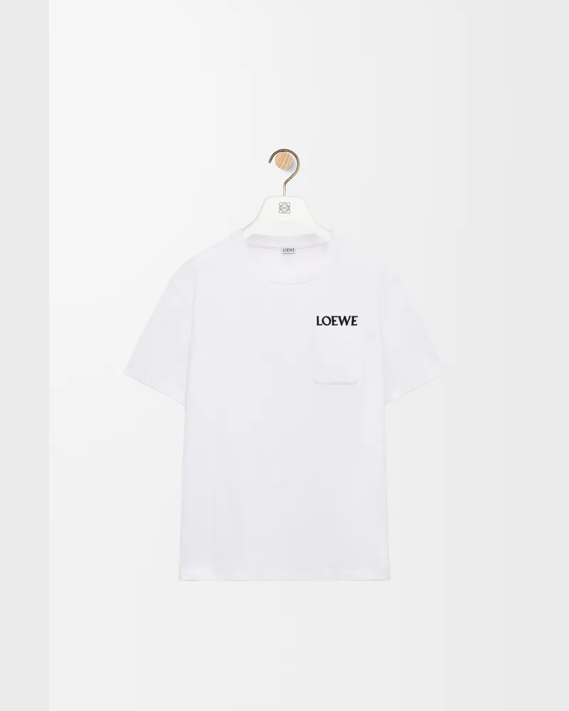Loewe Relaxed Fit T-shirt In Cotton Size Hombre White