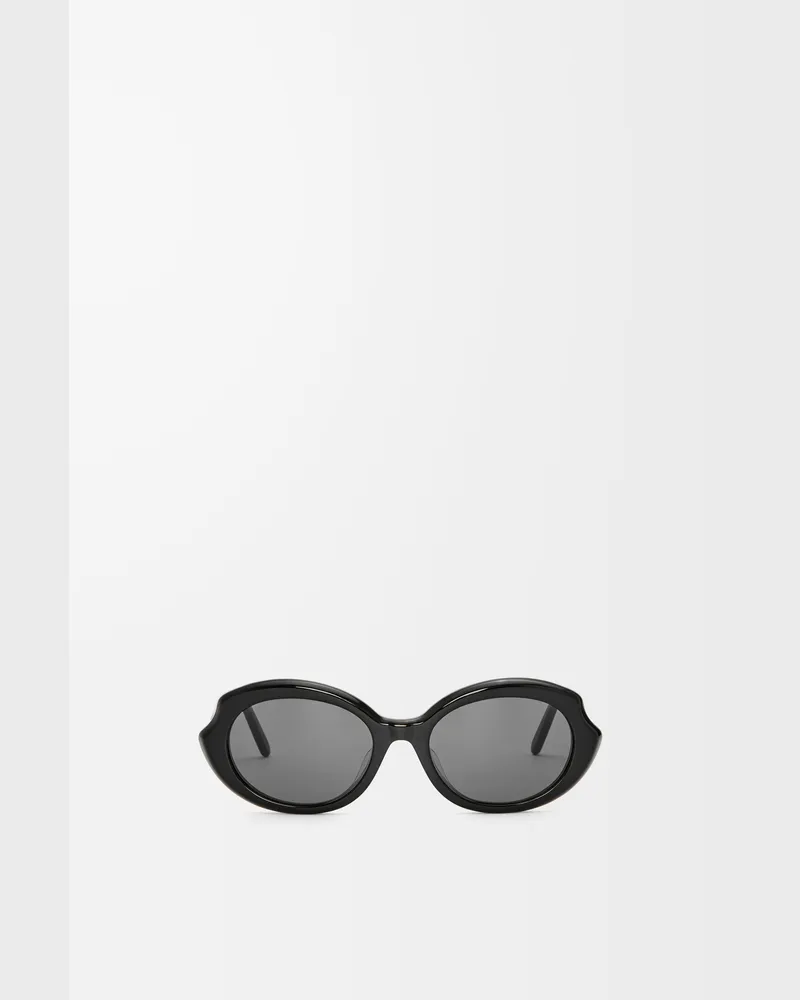 Loewe Mini Oval Slim Sunglasses Mujer Black