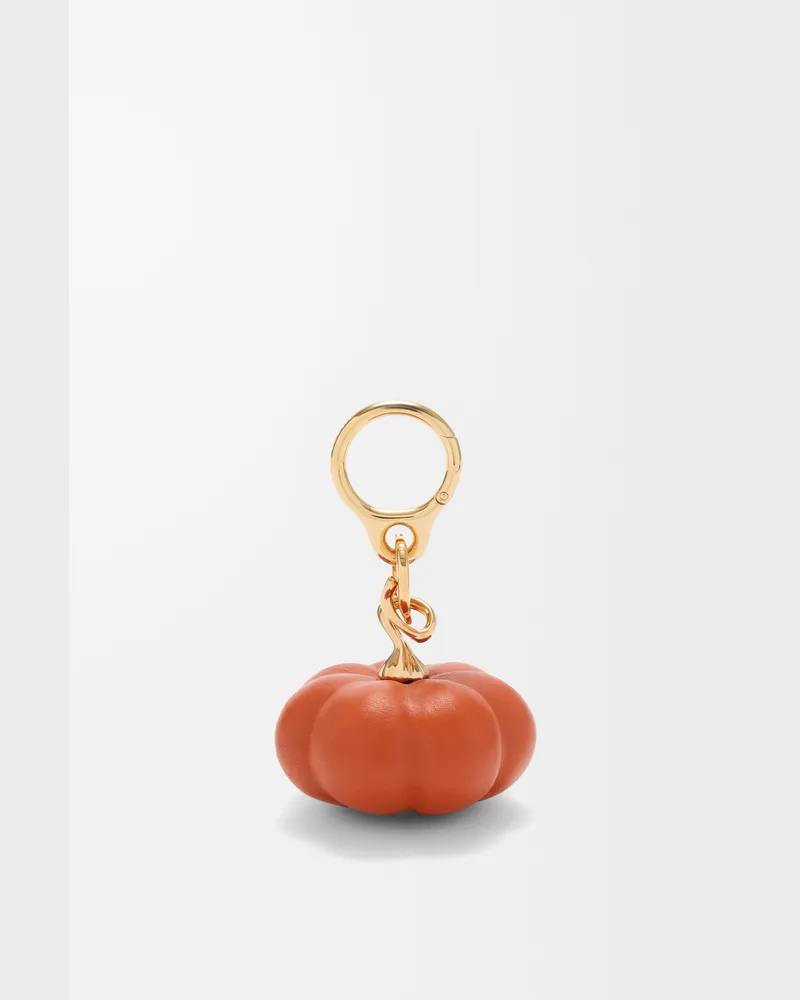 Loewe Pumpkin Charm In Lambskin Mujer Orange