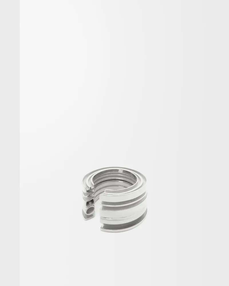Loewe Loewe Graphic Ring In Sterling Silver Size Mujer Silver