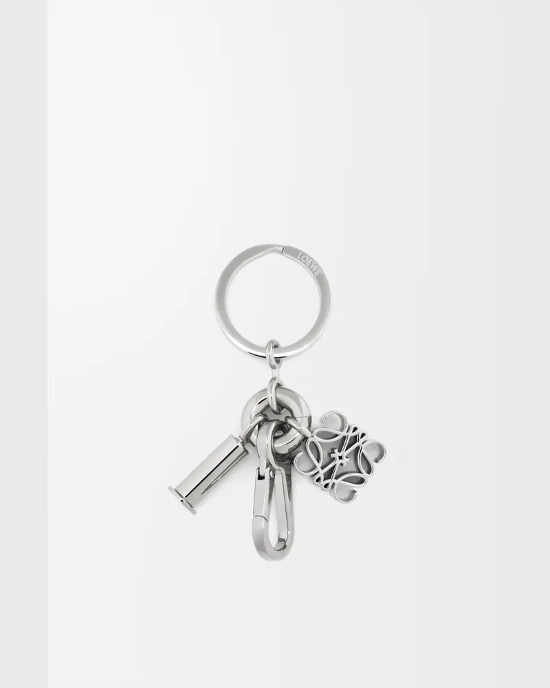 Loewe Anagram Keyring Mujer Silver