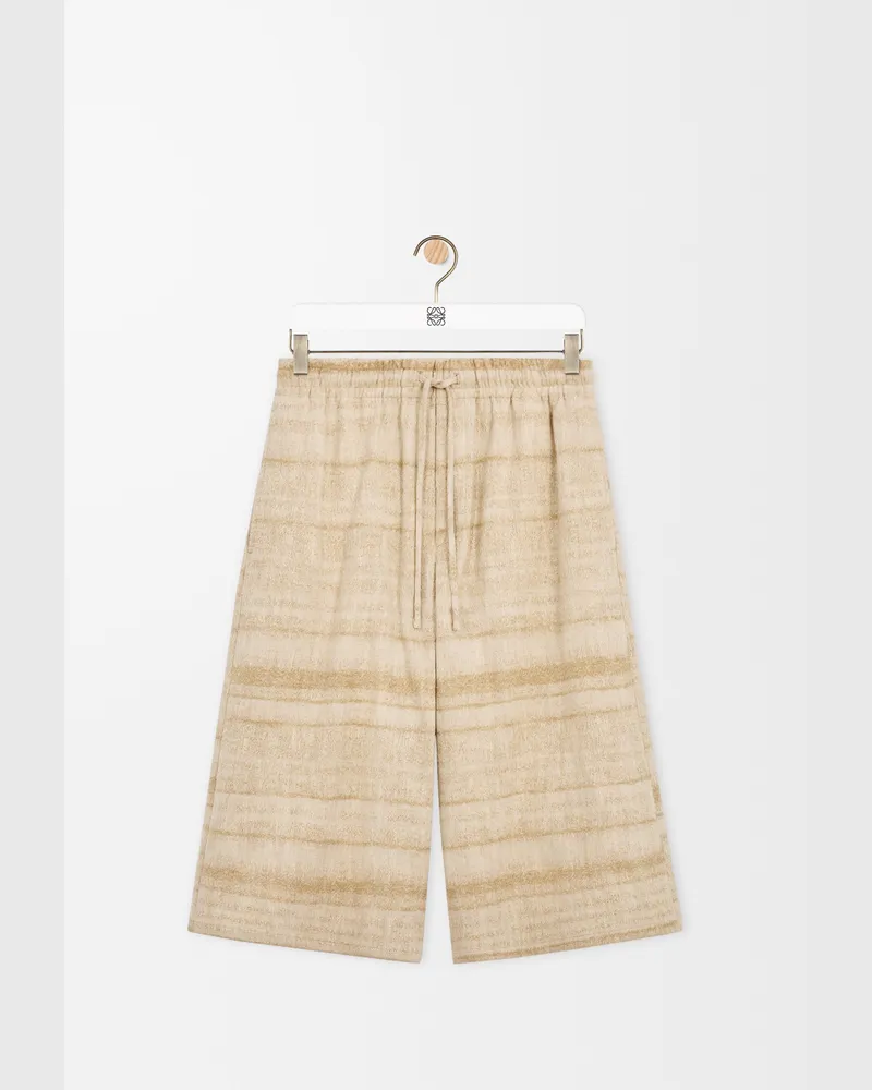 Loewe Drawstring Shorts In Denim Size Hombre Sand