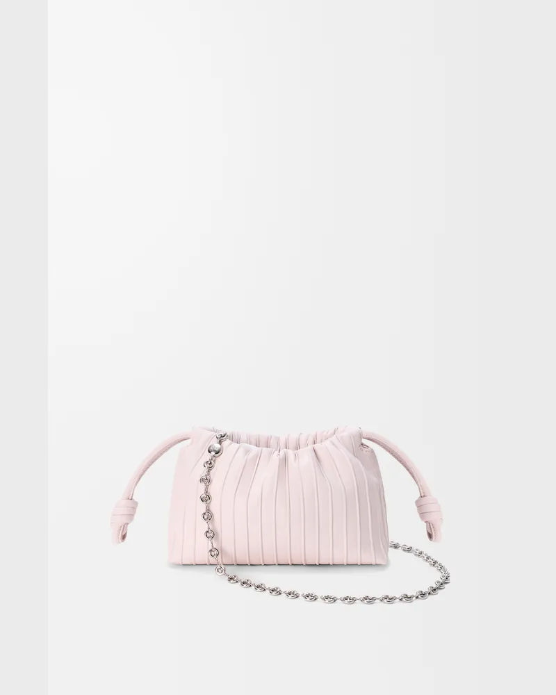 Loewe Mini Flamenco Pleats Purse In Nappa Lambskin Mujer Crystal