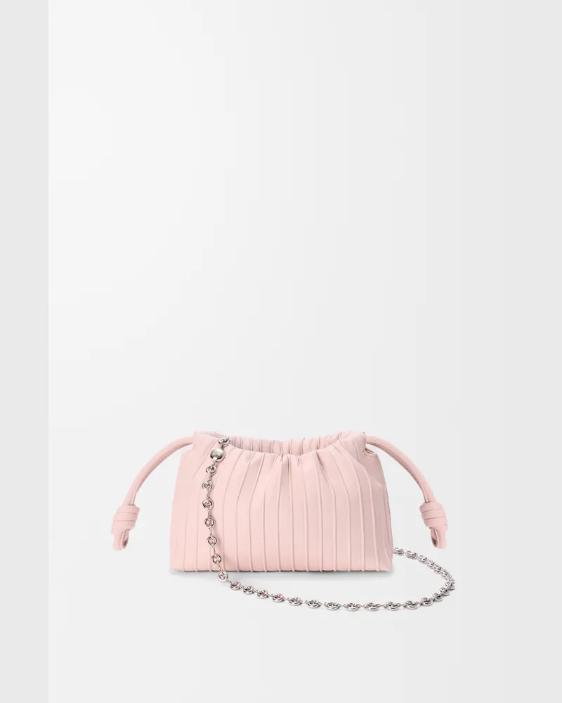 Loewe Mini Flamenco Pleats Purse In Nappa Lambskin Mujer Crystal