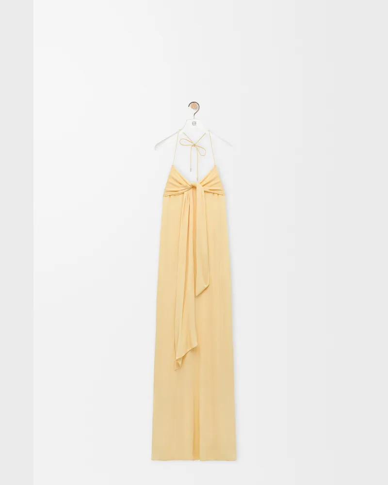 Loewe Dress In Crepe Viscose Size Mujer Yellow