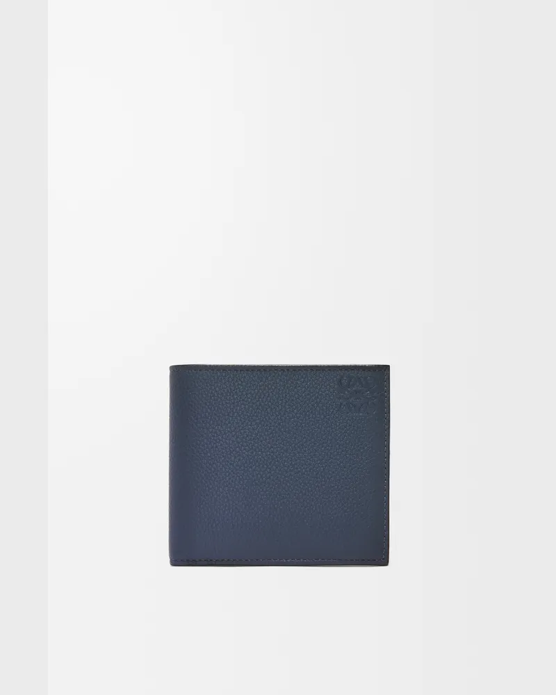Loewe Bifold Wallet In Soft Grained Leather skin Hombre Onyx