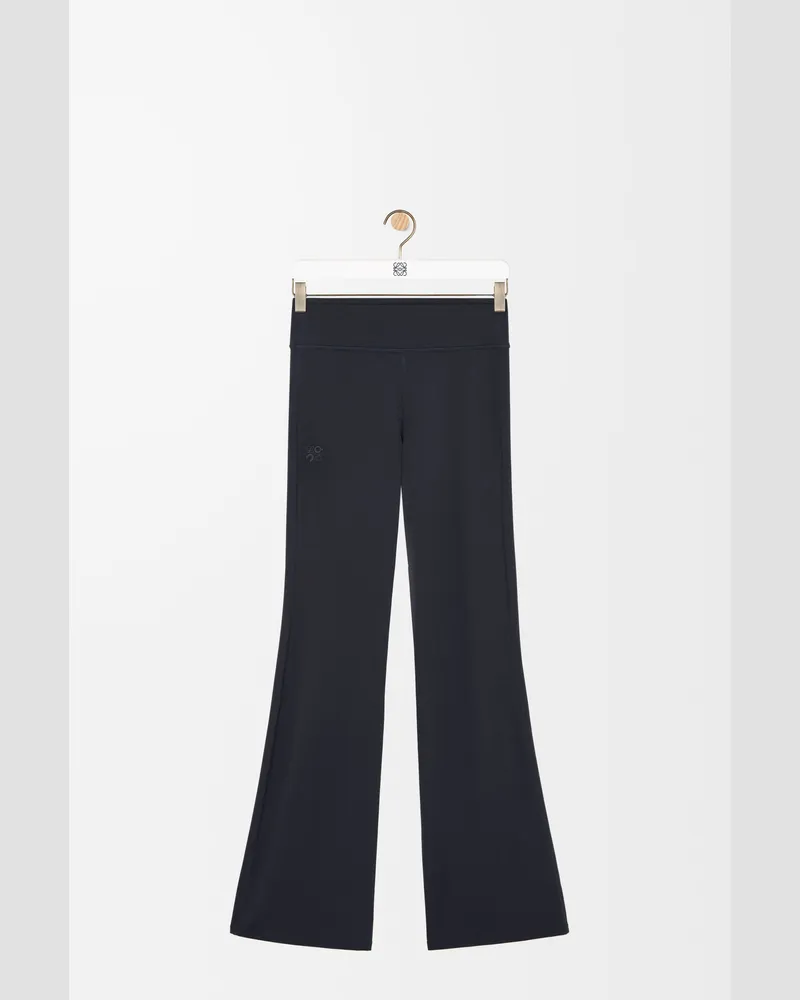 Loewe Bootleg Trousers In Stretch Jersey Size Mujer Black