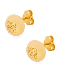 Loewe Luxury Anagram Pebble stud earrings in sterling silver Gold