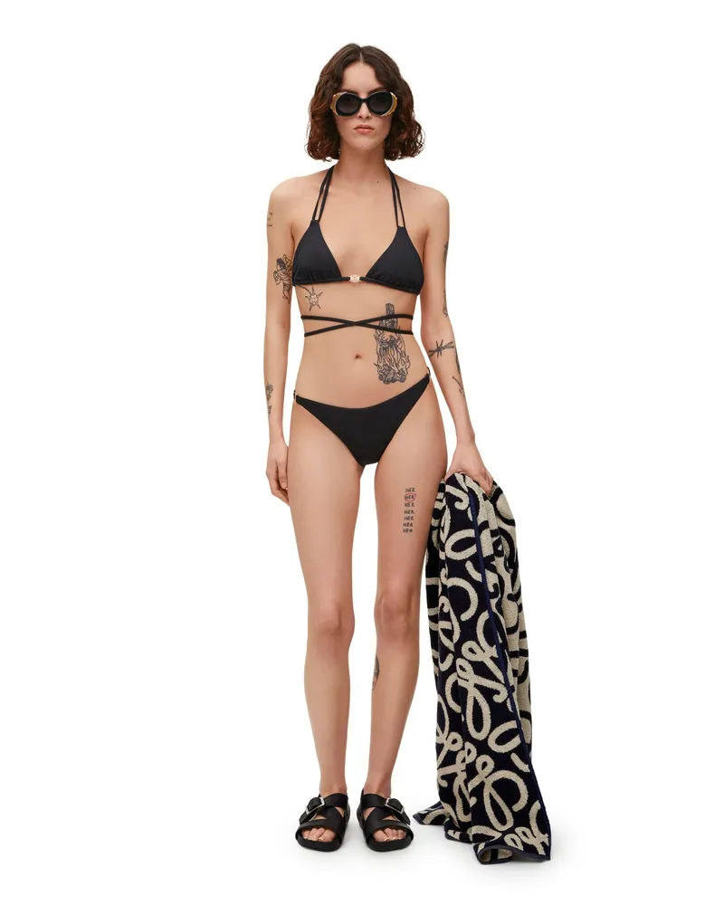 Loewe Luxury Bikini bottoms in technical jersey Black