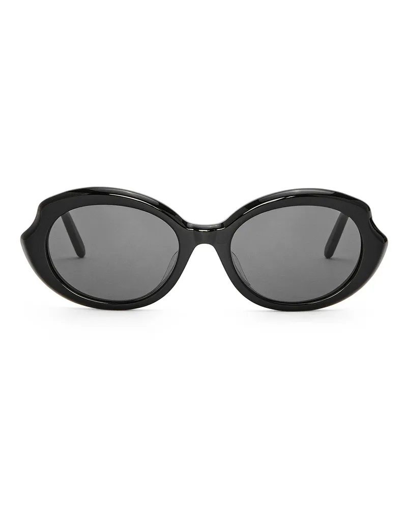 Loewe Luxury Mini Oval Slim sunglasses Black