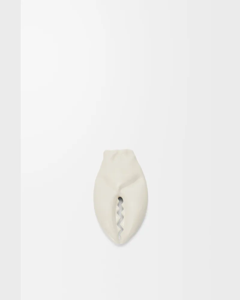 Loewe Large Claw Brooch In Ceramic Mujer Off