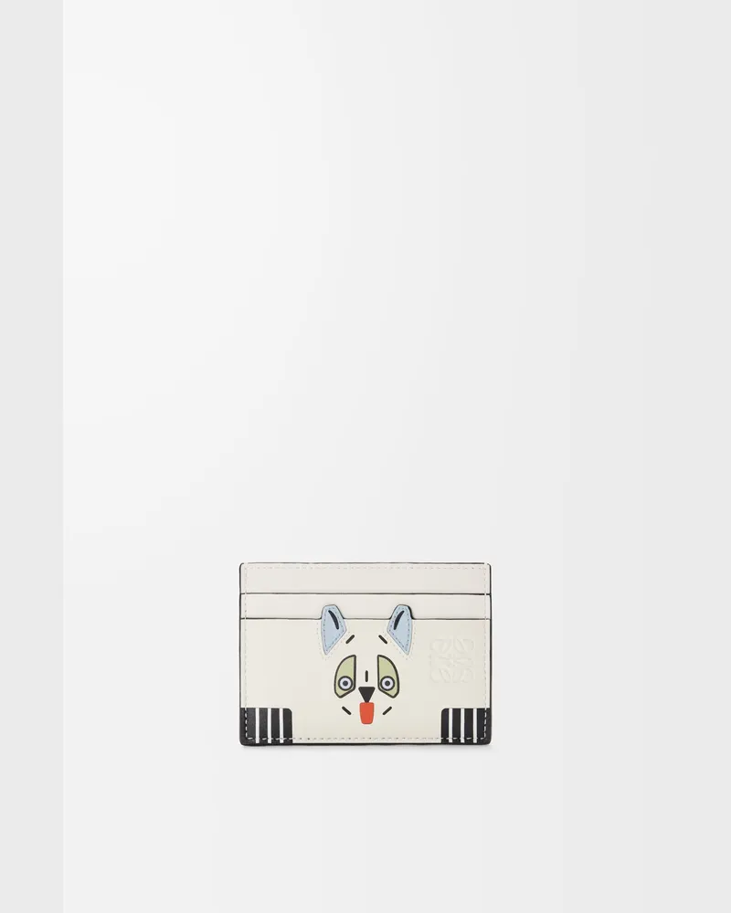 Loewe Futurist Cat Plain Cardholder In Leather skin Mujer Soft
