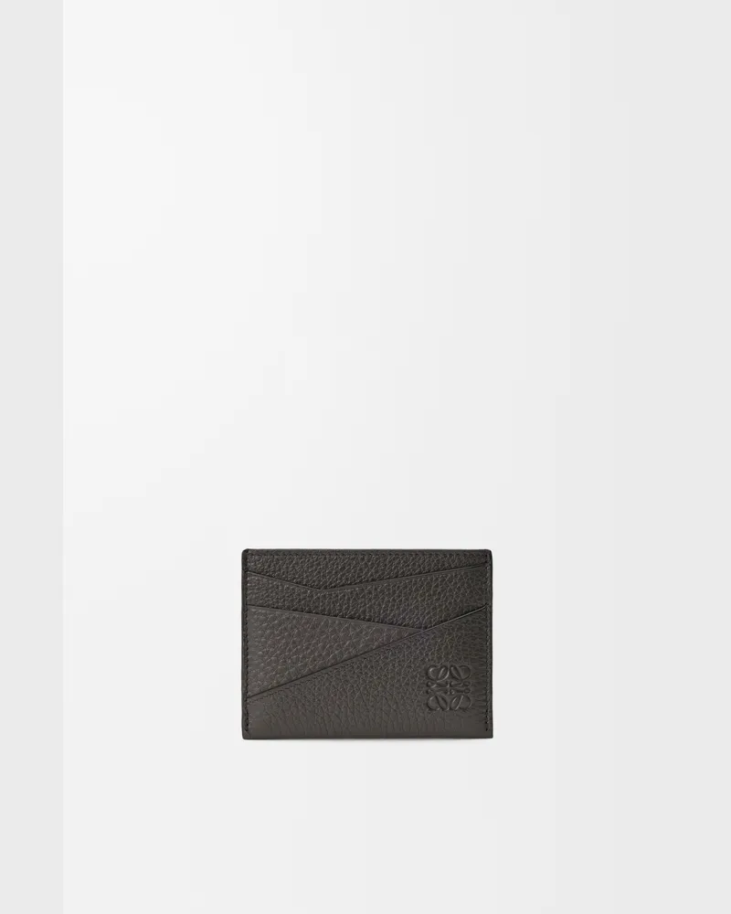 Loewe Puzzle Plain Cardholder In Supple Grained Leather skin Hombre Dark