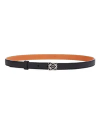 Loewe Luxury Anagram belt in pebble grain calfskin Black