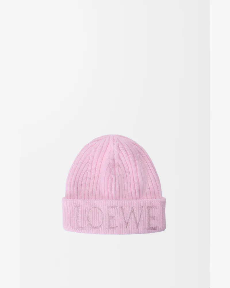 Loewe Loewe Beanie In Wool Mujer Light