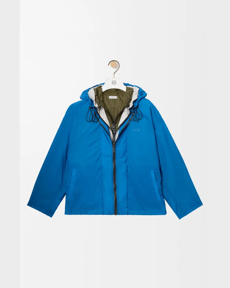 Loewe Jacket In Technical Shell Size Mujer Blue