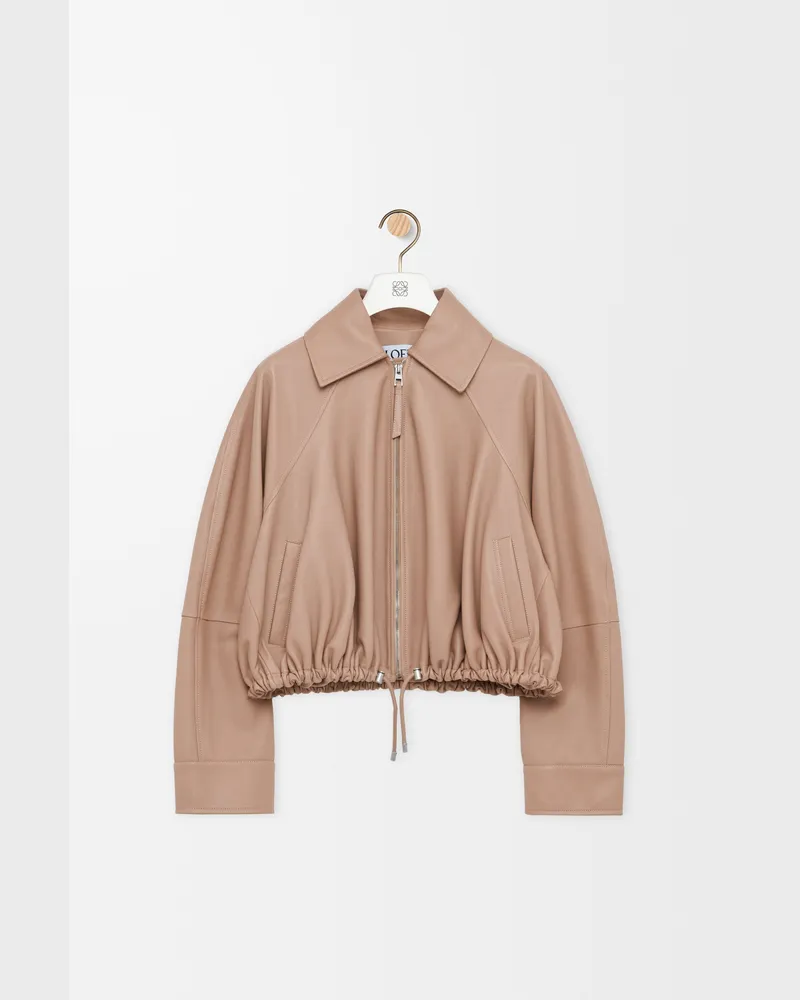 Loewe Balloon Jacket In Nappa Lambskin Size Mujer Beige