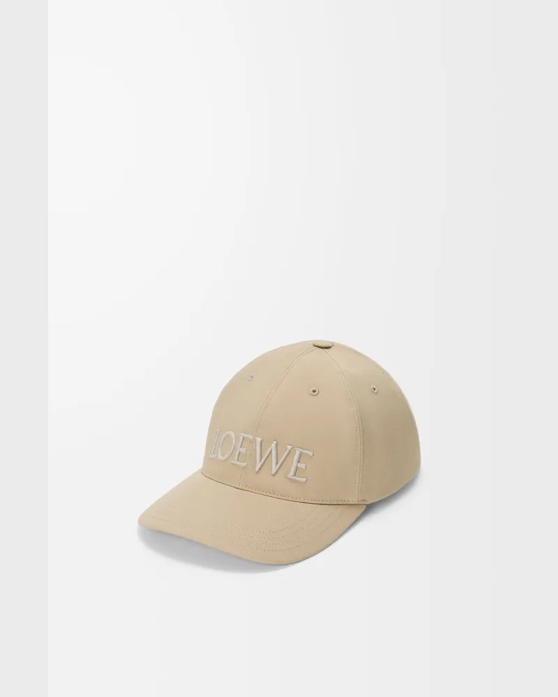 Loewe Loewe Cap In Cotton Canvas Size Mujer Beige