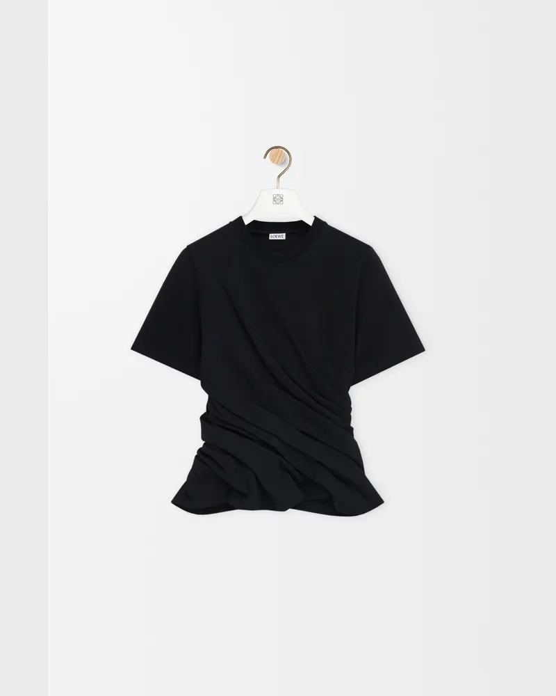 Loewe Twisted Top In Cotton Blend Size Mujer Black