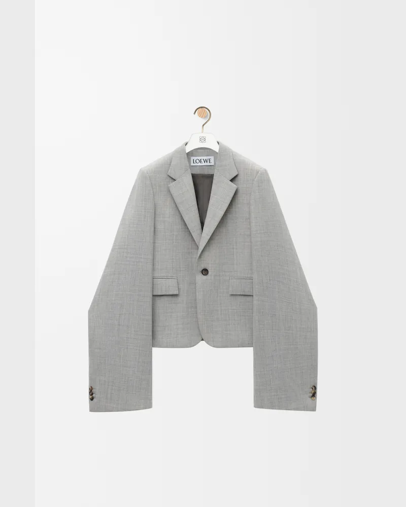 Loewe Jacket In Wool Size Hombre Grey