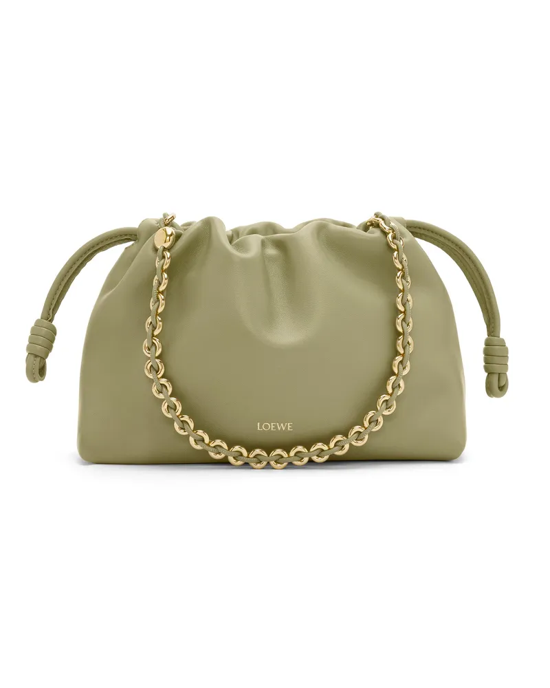 Loewe Luxury Medium Flamenco purse in mellow nappa lambskin Eucalyptus