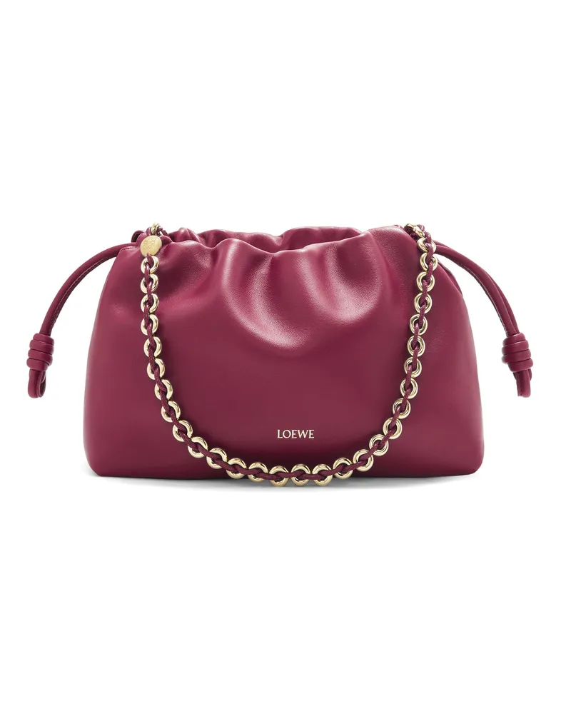 Loewe Luxury Medium Flamenco purse in mellow nappa lambskin Crimson