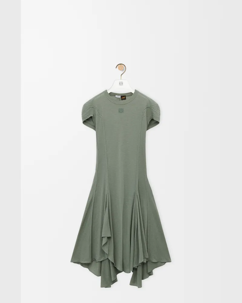 Loewe Dress In Cotton Blend Size Mujer Sage