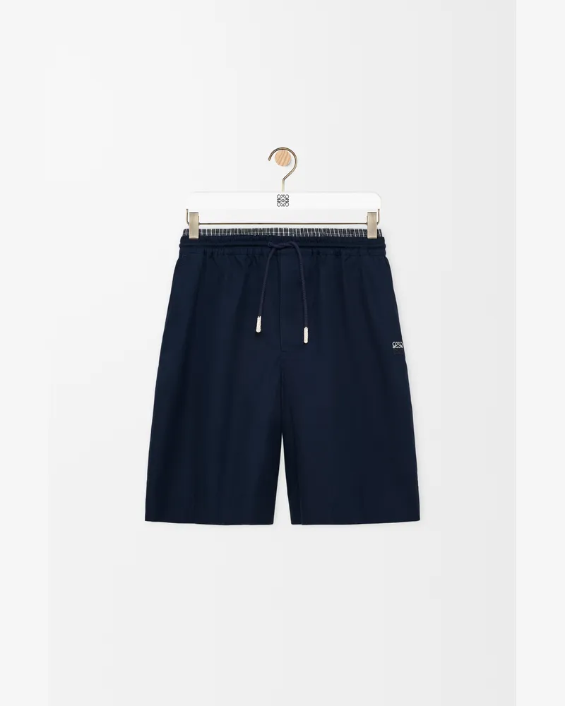 Loewe Drawstring Shorts In Cotton Size Hombre Dark