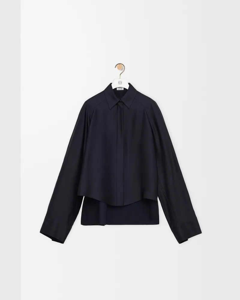 Loewe Cape Shirt In Viscose Size Mujer Dark