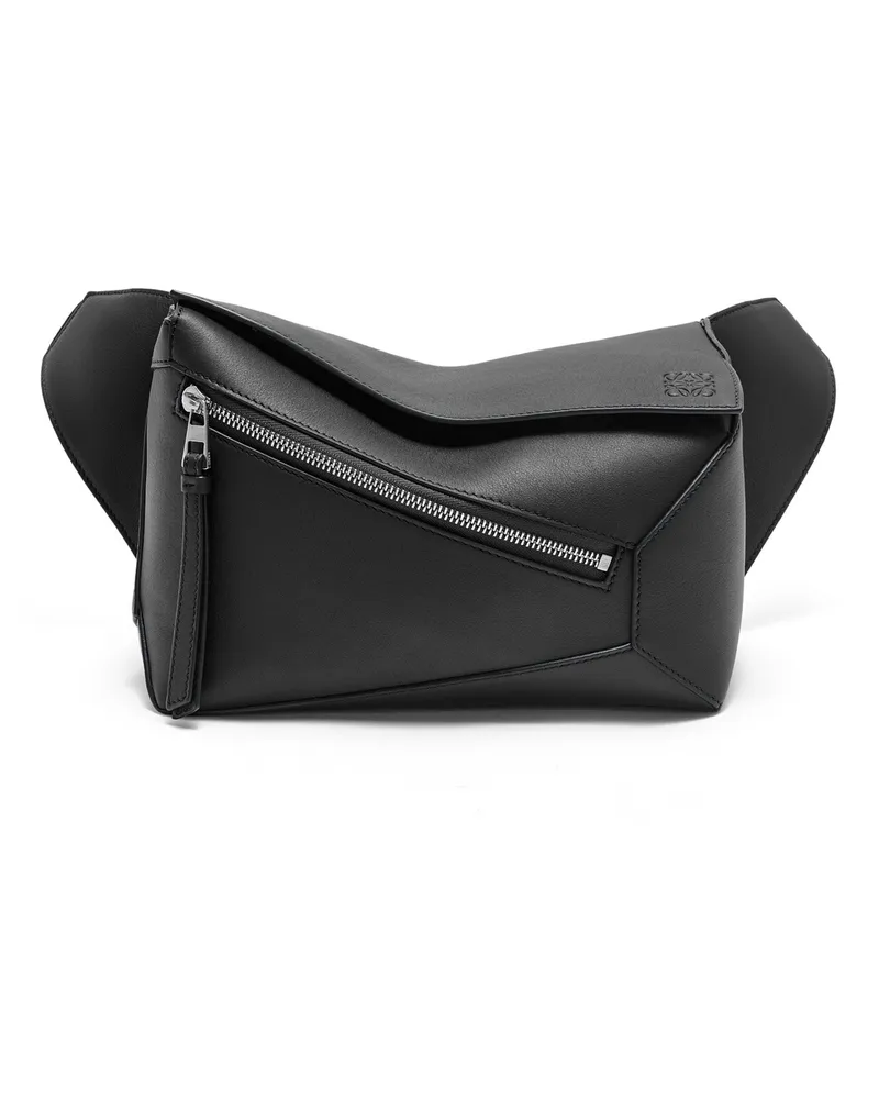 Loewe Luxury Small Puzzle bumbag in classic calfskin Black