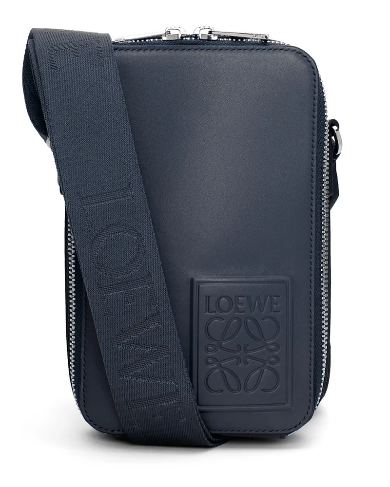 Loewe Luxury Vertical Crossbody Pocket in satin calfskin Deep