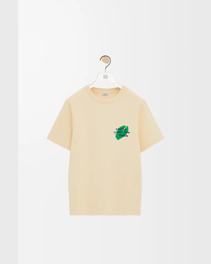 Loewe Regular Fit T-shirt In Cotton Size Mujer Ecru