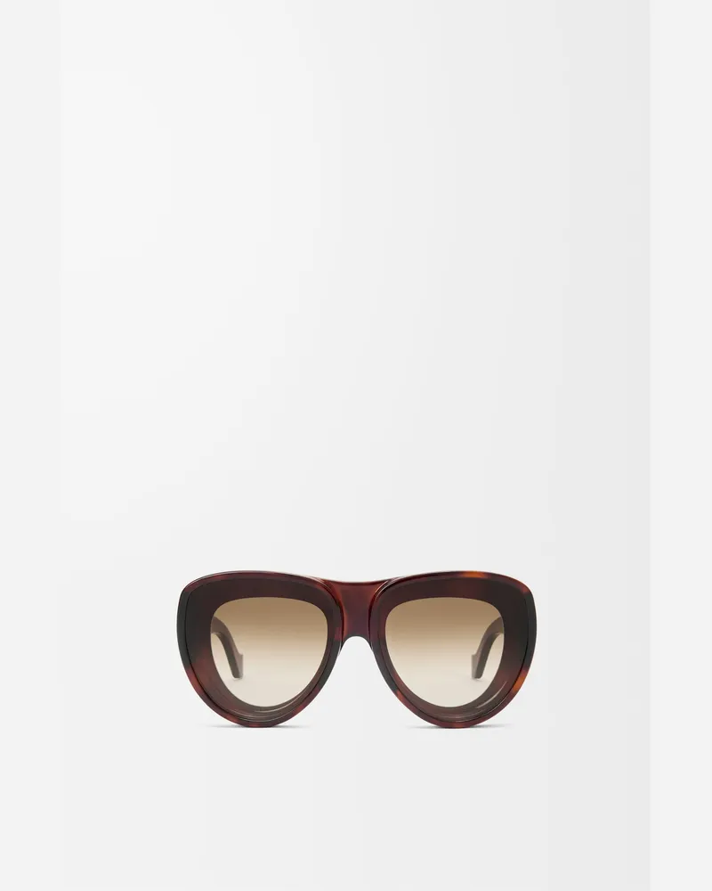 Loewe Front Lenses Aviatior Sunglasses Mujer Havana
