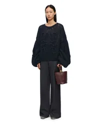 Loewe Luxury Anagram sweater in mohair Dark