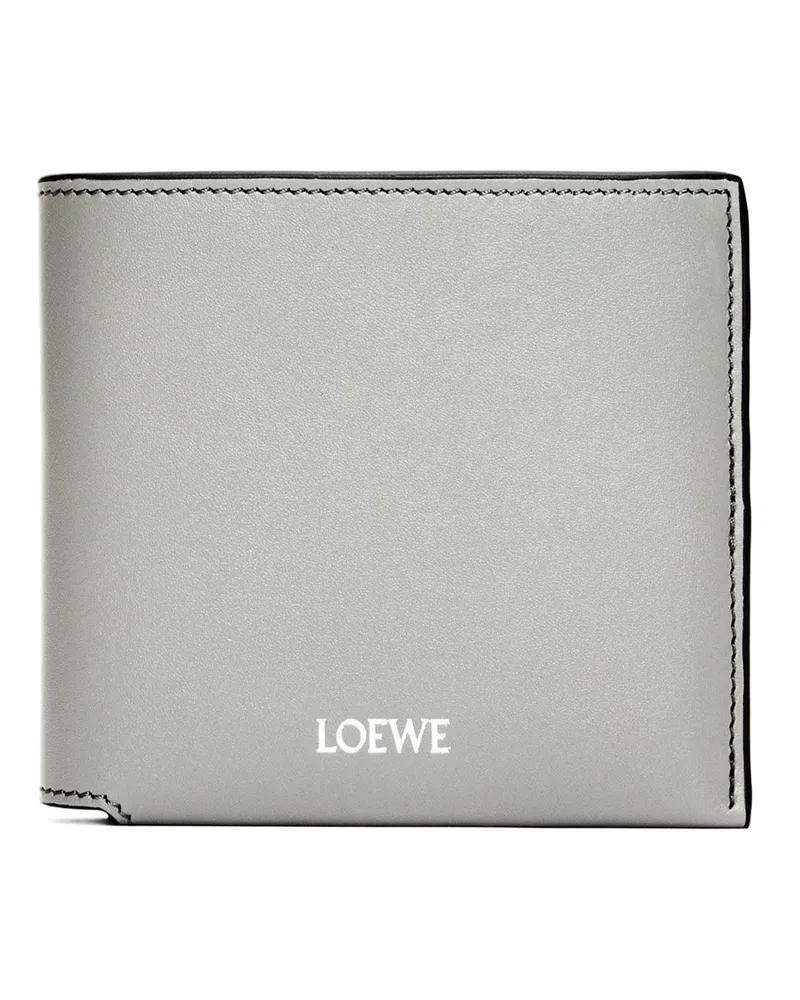 Loewe Luxury Bifold wallet in shiny nappa calfskin Pearl