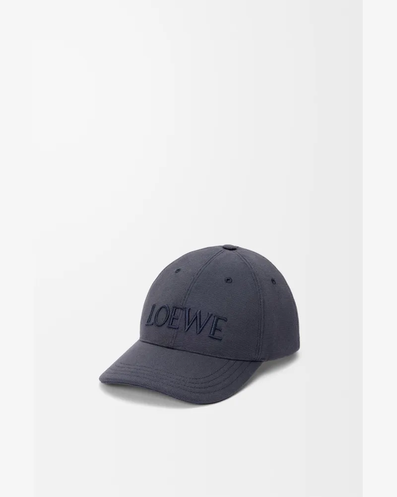 Loewe Loewe Cap In Canvas Size Mujer Navy