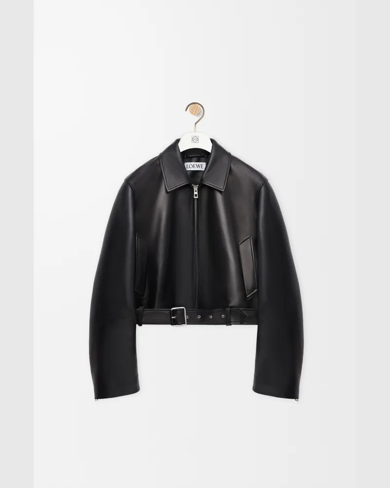 Loewe Biker Jacket In Nappa Lambskin Size Hombre Black