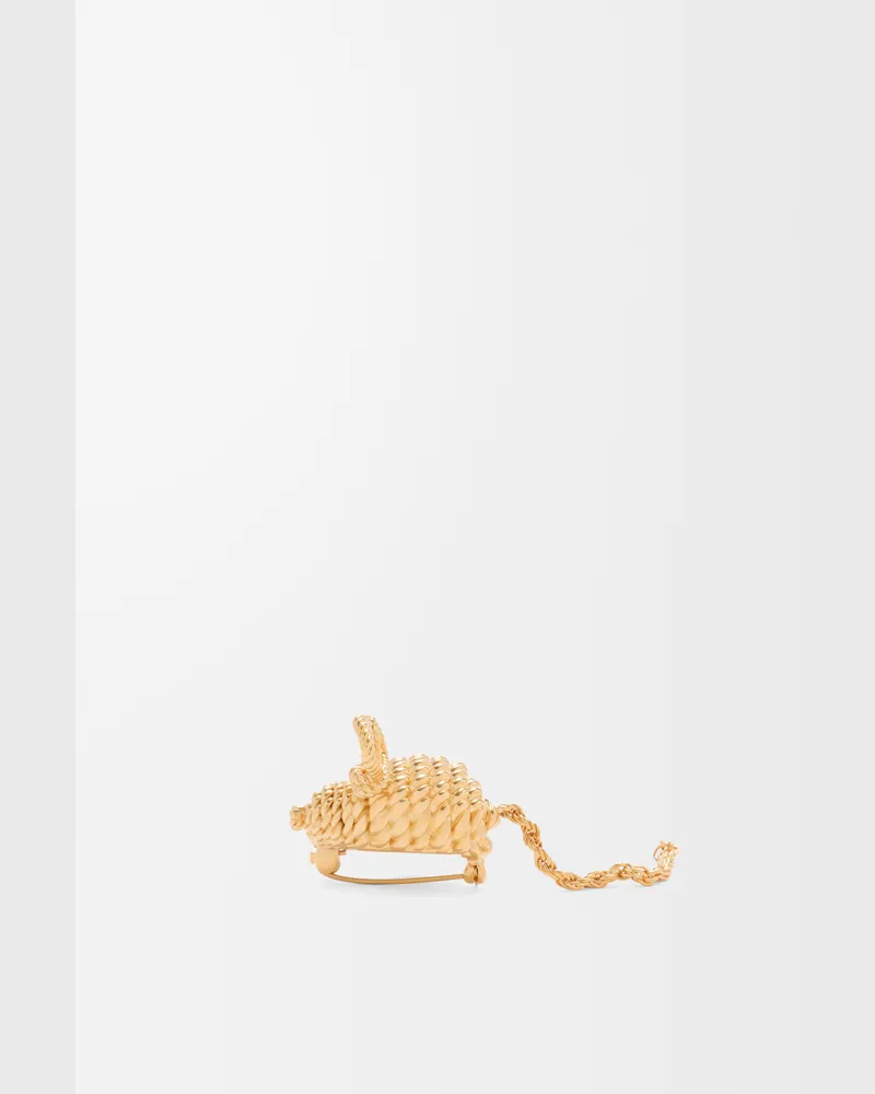 Loewe Mouse Brooch Mujer Gold