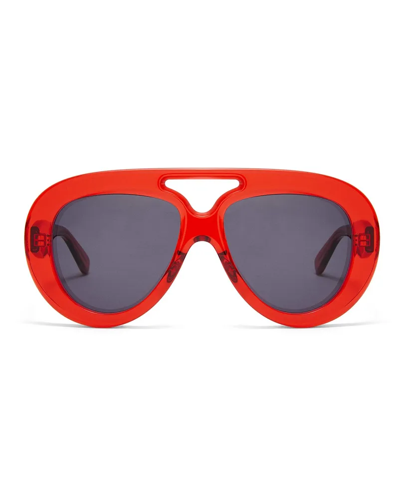 Loewe Luxury Round Spoiler Aviator sunglasses Transparent