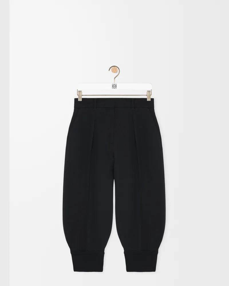Loewe Shorts In Stretch Viscose Blend Size Mujer Black