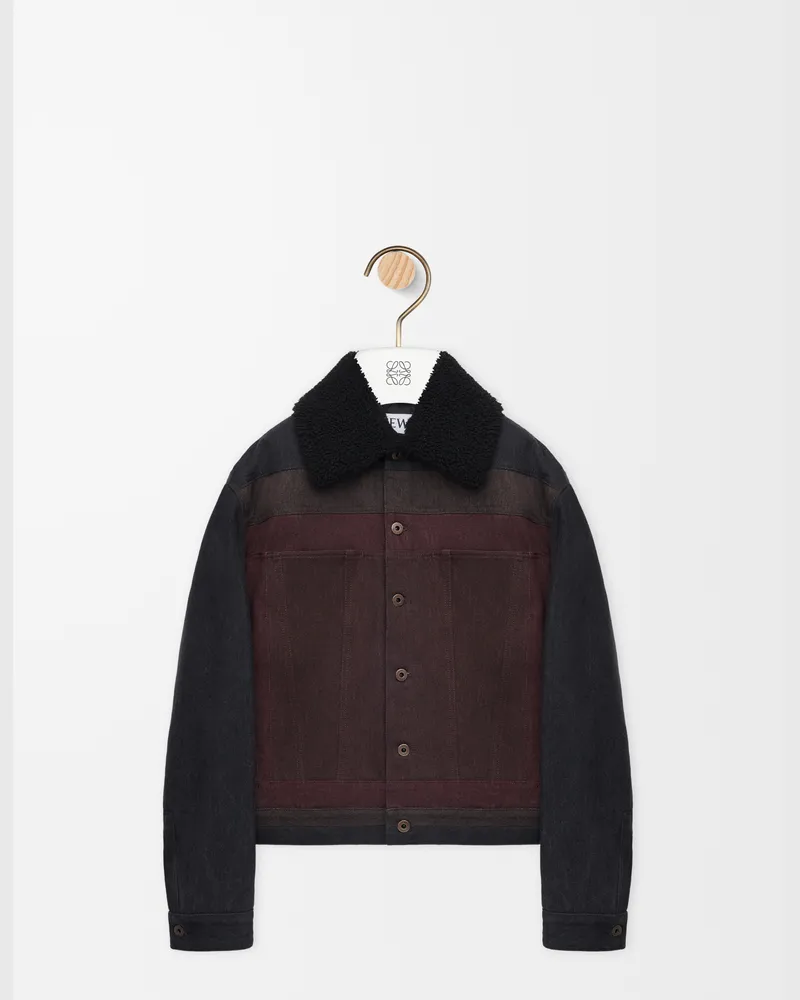Loewe Jacket In Denim Size Hombre Black