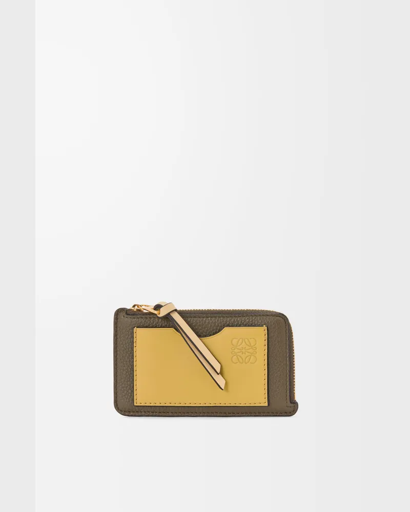 Loewe Coin Cardholder In Soft Grained Leather skin Mujer Dark