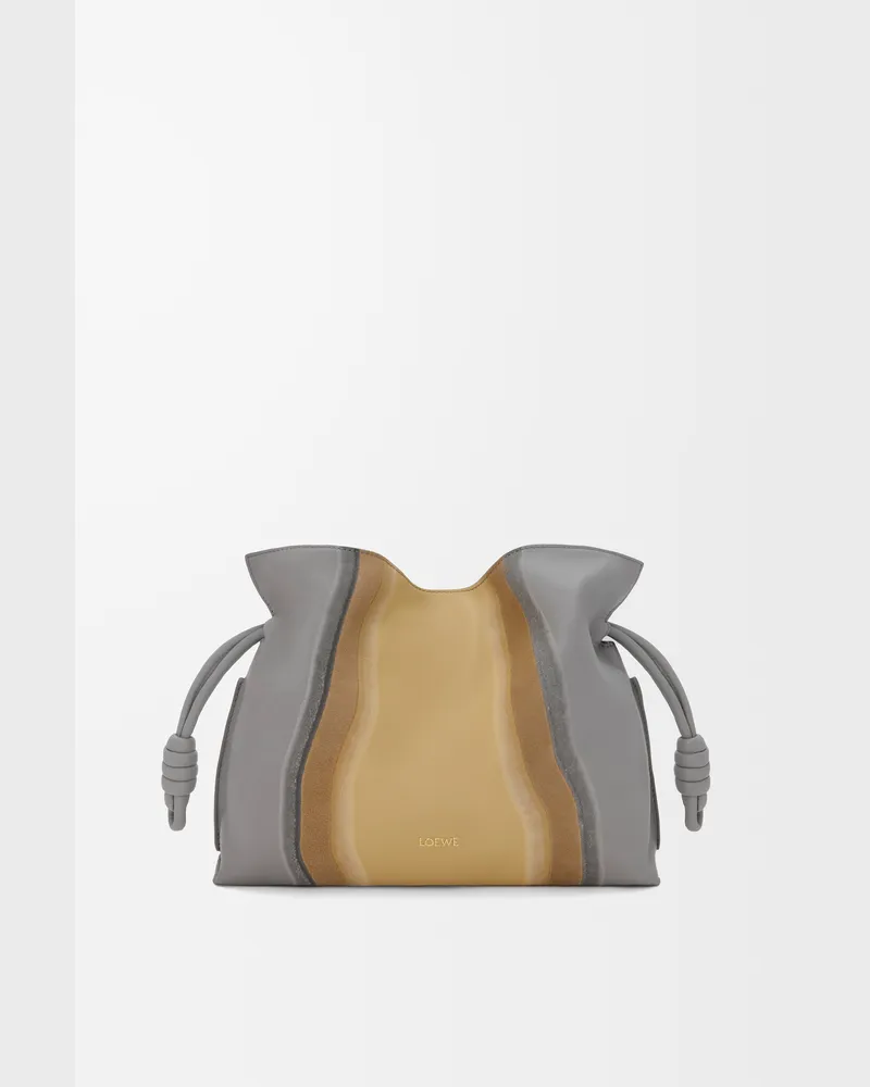 Loewe Medium Flamenco Clutch Landscape In Nappa Leather skin Mujer Sparkling